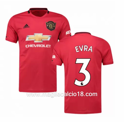 Prima divisa maglia manchester united EVRA 2019-2020