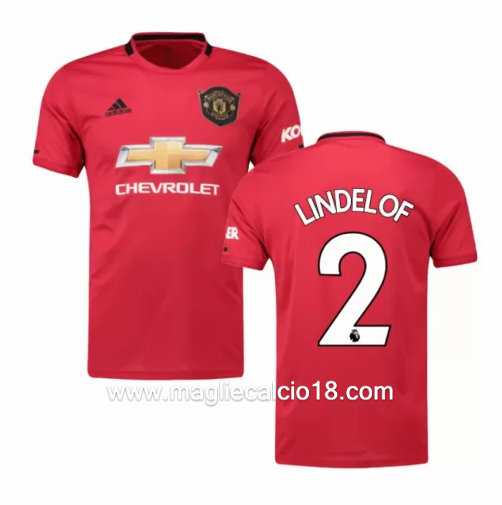 Prima divisa maglia manchester united LINDELOF 2019-2020