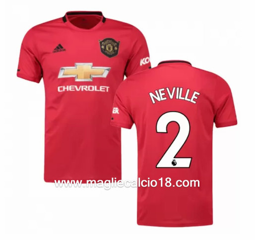 Prima divisa maglia manchester united NEVILLE 2019-2020