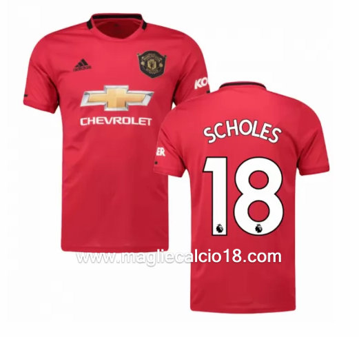 Prima divisa maglia manchester united SCHOLES 2019-2020