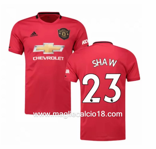 Prima divisa maglia manchester united SHAW 2019-2020