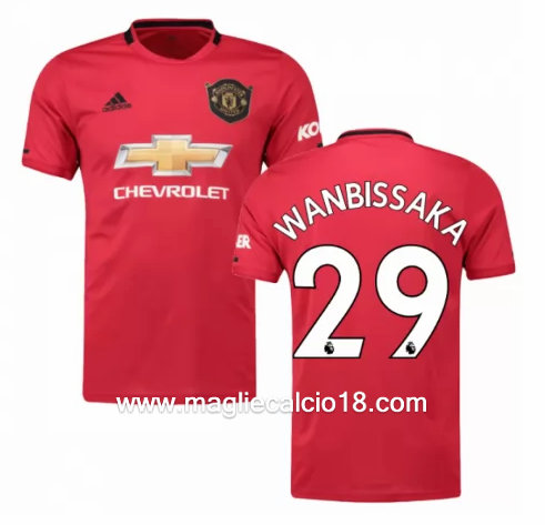 Prima divisa maglia manchester united Wan Bissaka 2019-2020