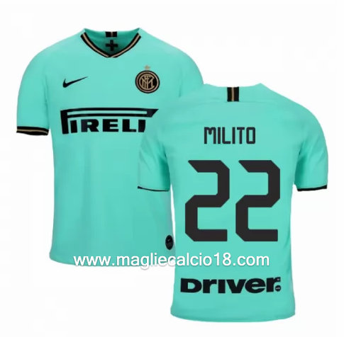 Seconda divisa maglia inter milan MILITO 2019-2020