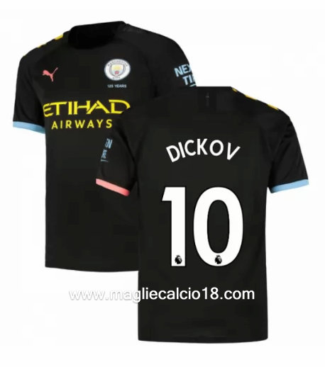 Seconda divisa maglia manchester city DICKOV 2019-2020