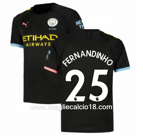 Seconda divisa maglia manchester city FERNANDINHO 2019-2020