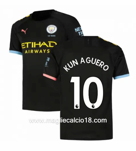 Seconda divisa maglia manchester city KUN AGUERO 2019-2020