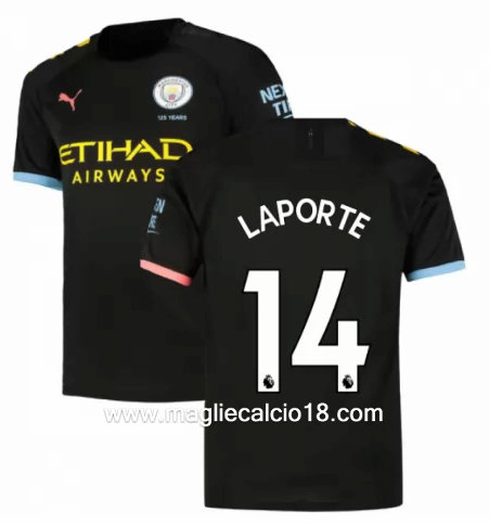 Seconda divisa maglia manchester city LAPORTE 2019-2020