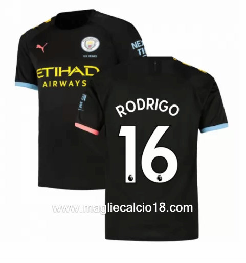 Seconda divisa maglia manchester city Rodrigo 2019-2020