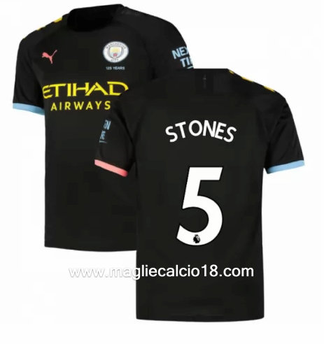 Seconda divisa maglia manchester city STONES 2019-2020