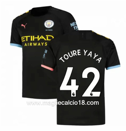 Seconda divisa maglia manchester city TOURE YAYA 2019-2020