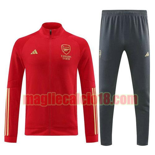 set sportivo da calcio arsenal 2023-2024 rosso 231017