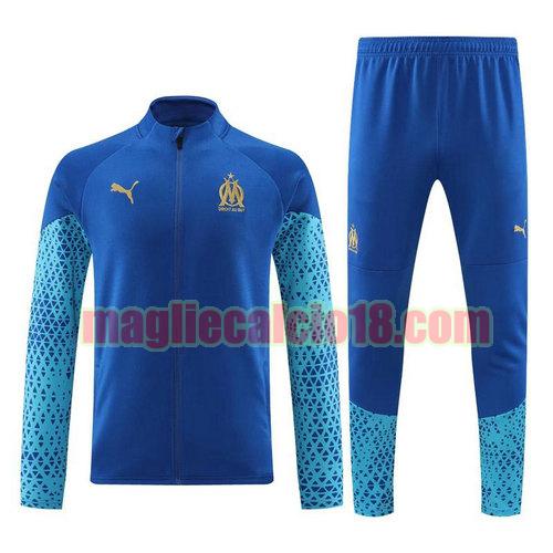 set sportivo da calcio olympique marsiglia 2023-2024 blu 231024