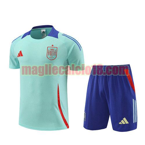 training maglie calcio spagna 2024-2025 blu completo