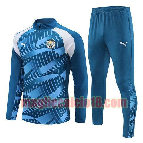 tuta da calcio manchester city 2023-2024 blu z26