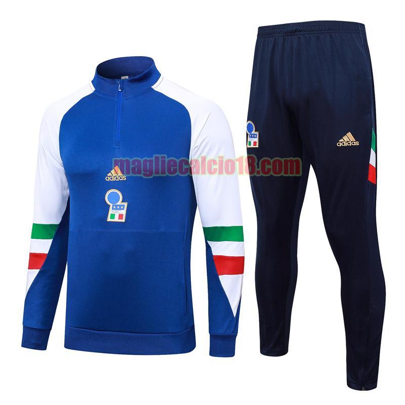 tute calcio italia 2023-2024 bianco blu20231142 a poco prezzo