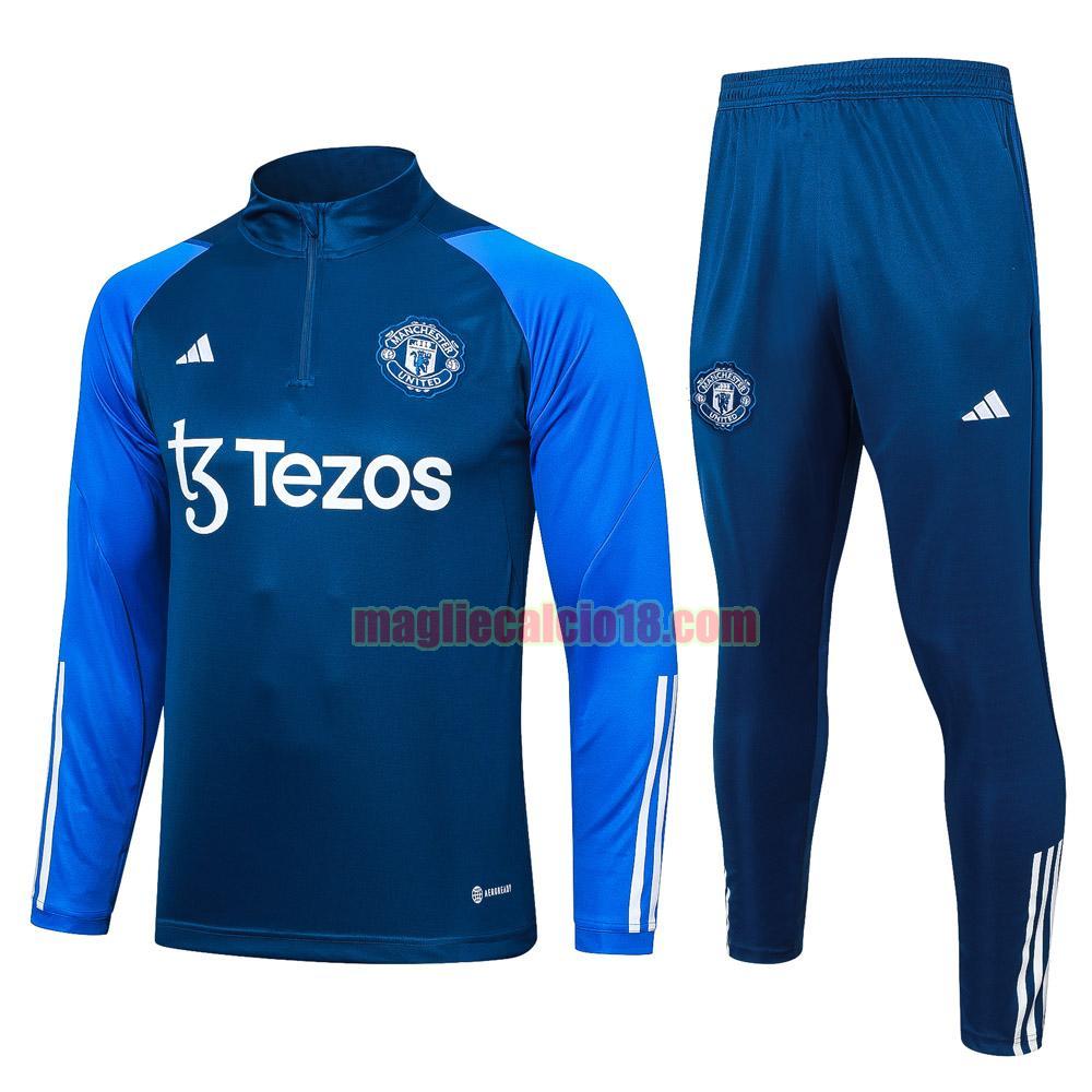 tute calcio manchester united 2023-2024 blu20231157 a poco prezzo