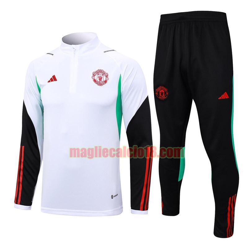 tute calcio manchester united 2023-2024 nero bianco20231156 a poco prezzo