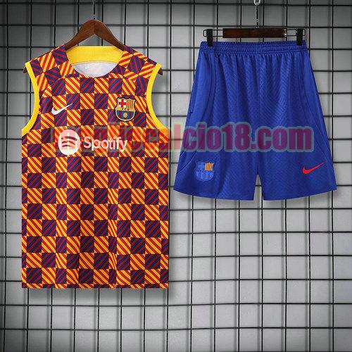 vests calcio barcellona 2023 completo griglia di colore a poco prezzo