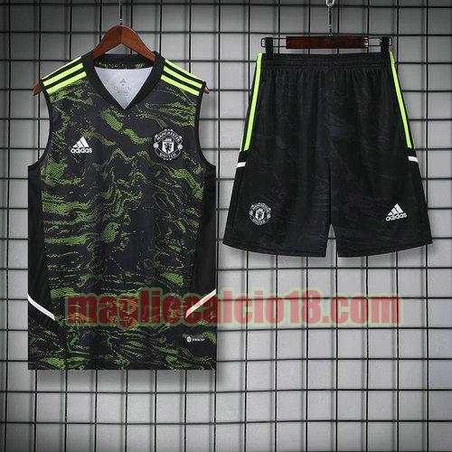 vests calcio manchester united 2023 completo verde a poco prezzo