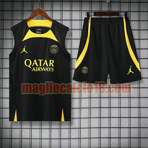 vests calcio paris saint germain 2023 completo giallo a poco prezzo